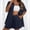 Navy, variant on ZJXFGS Linen Short Sets for Women Beach Vacation Outfits Lounge Tracksuits Fashion Cardigan Short Sleeve Shorts 2 Piece Set Woman Blue L