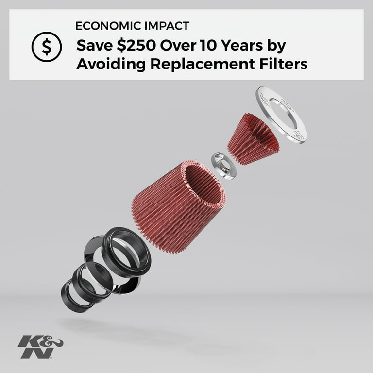 K&N Engine Air Filter: High Performance, Premium, Washable