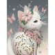 thumbnail image 1 of LY051 Diamante Parcial Mariposa Blanca Y Gato Blanco Serie Diamante en Forma Especial Resina 30*40cm, 1 of 9