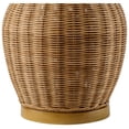thumbnail image 4 of Livabliss 26" 1-Light Cottage Brown Rattan Table Lamp with White Linen Shade, 4 of 5
