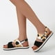 thumbnail image 5 of Sandalias boca de pescado Sandalias planas para mujer Sandalias de playa Wmkox8yii  nm4005, 5 of 8