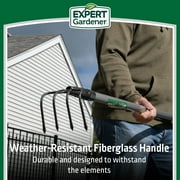 Expert Gardener Fiberglass Long Handle 4-Tine Cultivator with Comfort End Grip