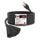 thumbnail image 1 of Cable de extensión para exteriores EP de 25 pies con 3 tomas de corriente 16/3 SJTW, 1 of 7