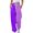 Purple, variant on kaondbfi Fashion Women's Loose Breathable Colorblocking Casual Pants Side Pockets Leg Opening Drawstring Seasonal Casual Pants Ladies Casual Pants