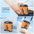 thumbnail image 2 of 10000mAh Portable Waist Fan Clip on Wearable Belt Personal Fan Rechargeable Battery operated With 5 Speeds & Neck Hands-Free 50H Cooling For Outdoor Camping Travel (Orange), 2 of 8