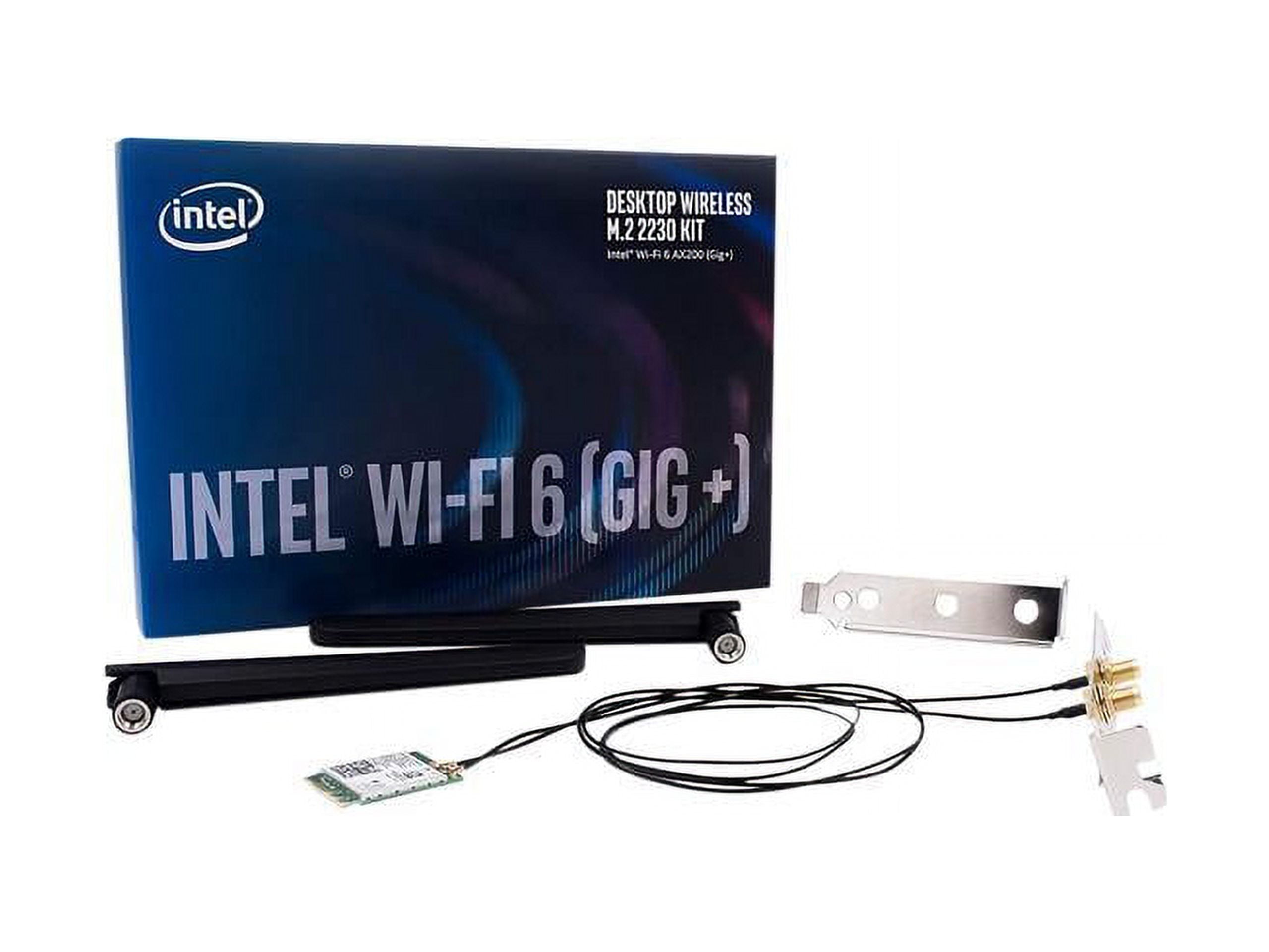 拡張カード INTEL Wi-Fi 6 AX200 (Gig +) M.2 2230KIT Intel Wi-Fi 6 AX200 (Gig+) Desktop Kit, 2.4Gbps Wireless Data