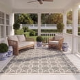 thumbnail image 4 of SAFAVIEH Courtyard Carol Geometric Indoor/Outdoor Area Rug, 5'3" x 7'7", Grey/Beige, 4 of 12