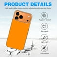 thumbnail image 4 of Case For Apple iPhone Air / 17 Pro / 17 Pro Max Series Case, Slim Thin Transparent Flexible Clear TPU Shockproof Phone Case For iPhone 17 Series, Dark Orange, 4 of 6