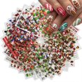 thumbnail image 1 of Calcomanías para uñas GUFUGU, 30 hojas, diseños navideños 3D, 1 of 7