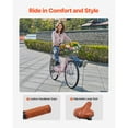 thumbnail image 3 of KFFKFF 26" Cruiser Bike, Single Speed,Rose-Colored Seaside Cycling Bike with Spacious Basket and Back Stand, Reliable & Robust Leisure Bicycle with Modifiable Saddle, 3 of 9