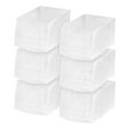 thumbnail image 5 of IRIS Jumbo Plastic Open Front Stackable Storage Bin, kitchen organization and Storage Bin, Clear, 5 of 6