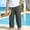 Shorts-149Dark Gray, variant on Gamivast Linen Pants for Men Straight Leg Mid Rise Drawstring Elastic Waist Breathable Lightweight Beach Pants with Pockets Resort Vacation Wear