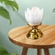 thumbnail image 1 of Lámpara de loto colorida y creativa perfecl con pilas para decoración de altar budista, 1 of 7