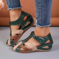 thumbnail image 2 of Mostsola Sandals for Women 2025 Fashion Closed Toe Wedge Sandals Casual Hollow out Walking Shoes, 2 of 8