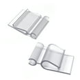 thumbnail image 3 of 2 Part Adjustable Angle Bowl Sign Clip, Pivoting Food Tray Sign Holder, Clear, 75 Pack, 3 of 6