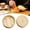 Yellow, variant on 2PC Round Dumpling Storage Box with Lid, Small, Lightweight, Portable, DIY Craft Display & Containers Case, Realistic Steamer Style, Storage of Earrings, Rings and Bracelets