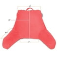 thumbnail image 6 of Reading Pillow, Petite Back Pillow, Backrest Pillows for Bed with Arms, Shredded Memory Foam Back Pillows for Sitting in Bed, Small Back Support Pillow for Kids & Teens, Coral Pink, 6 of 6
