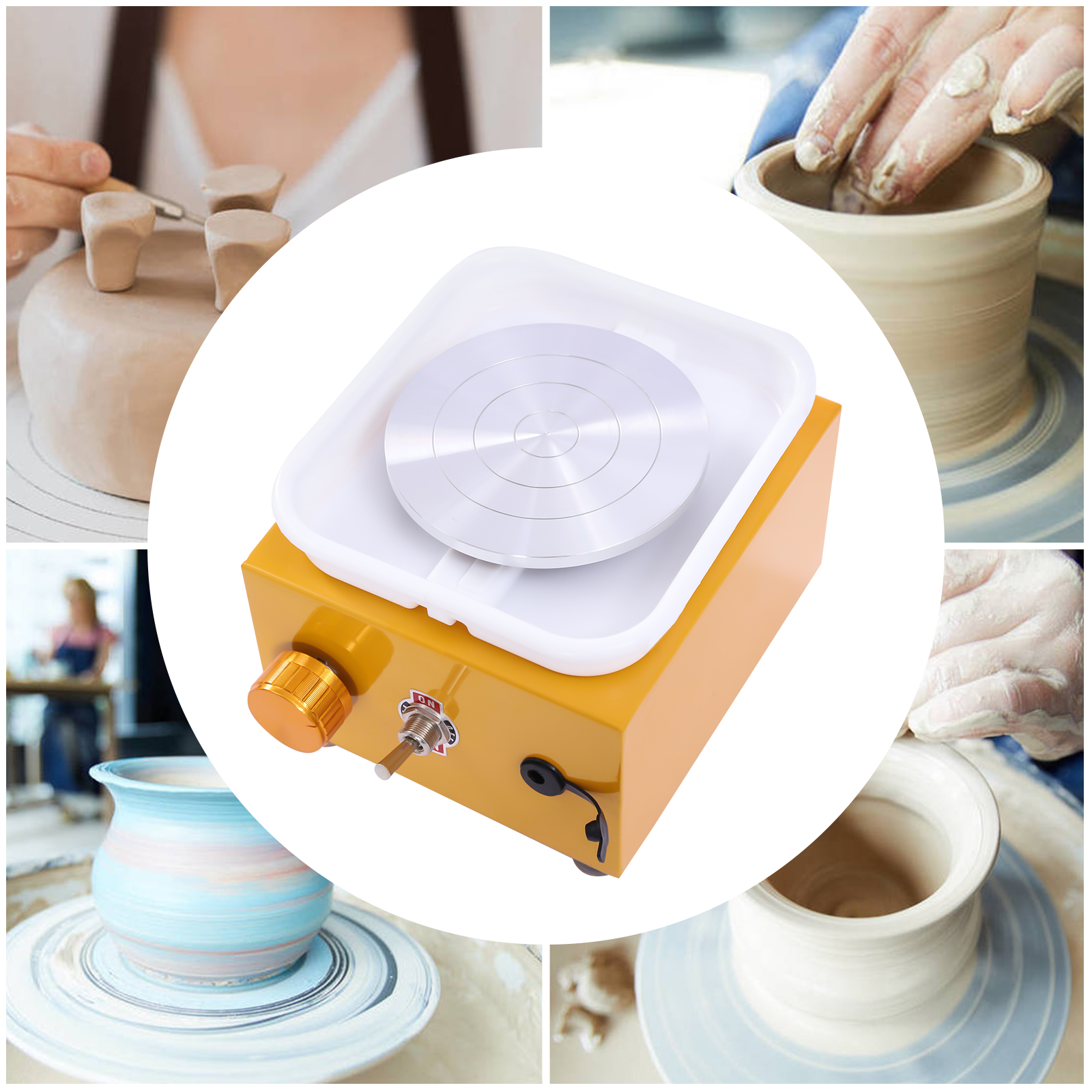 TOOL1SHOoo Children's Mini Pottery Wheel Electric Air Drying Ceramic ...