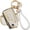 Gold White, variant on Key Fob Cover Compatible with Toyota Camry Corolla 2018-2026 4 Button Keychain Case Holder Protector,Gold Black