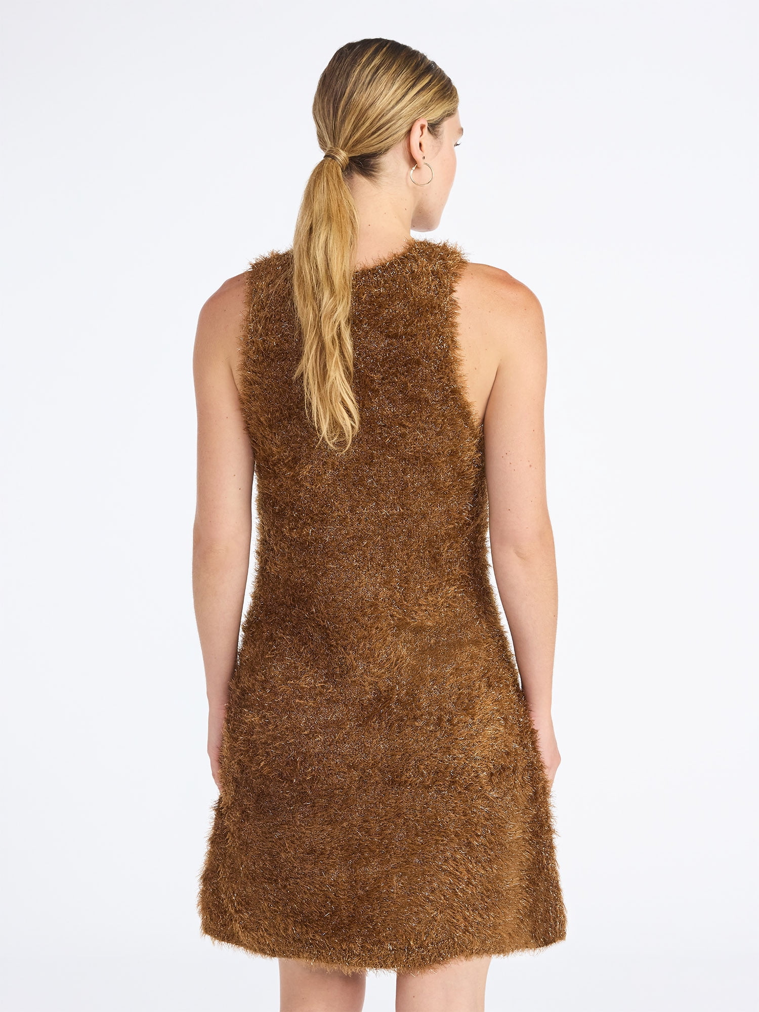 Scoop Women's Tinsel Sweater Mini Dress, Sizes XS-XXL