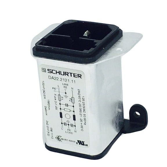 DA22.2121.11 Power Entry Modules, AC, PCB 1A 125/250VAC