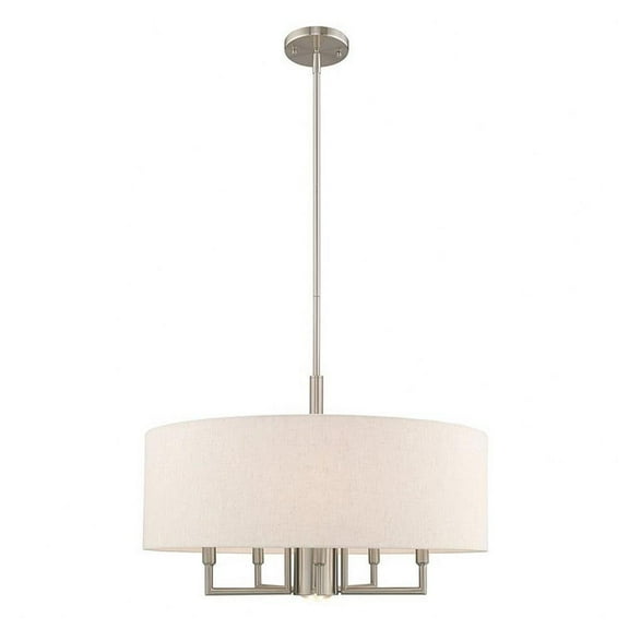 Modern Traditional Five Light Chandelier-Brushed Nickel Finish Bailey Street Home 218-Bel-3110393