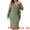 Green, variant on DARING DIVA Plus Size Sexy Wrap V Neck Long Sleeve Midi Dress 1X Light Gray