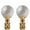 Medium - Pack of 2, variant on Royal Designs, Inc. Sun Cut Round 1 Inch Small Lamp Finial, F-2020S-PB-1, Polished Brass, Single