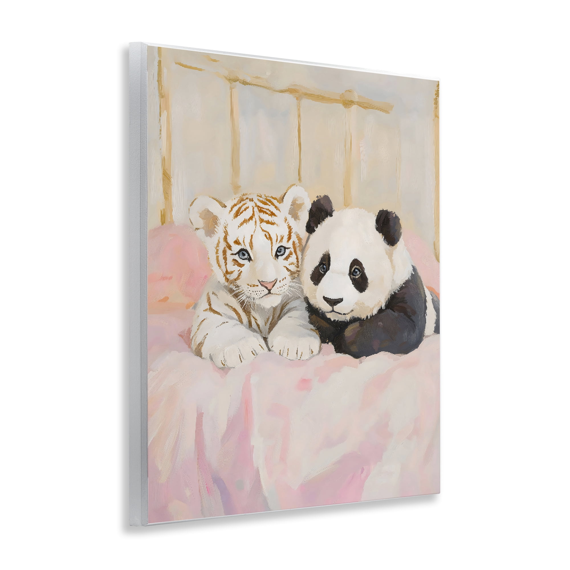 Stupell Industries Baby Panda & Tiger Cuddles Wall Plaque Art, design by The Prints Vibe