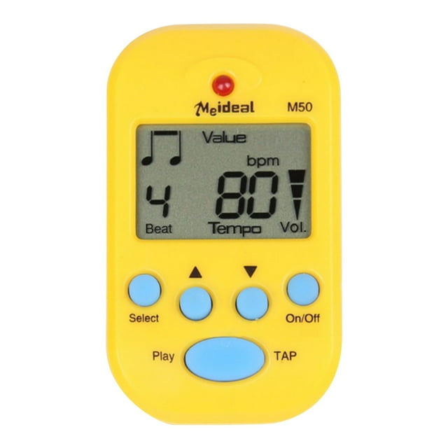 Coofit Digital Metronome Portable Mini Electric Metronome for Piano Guitar Violin Drum