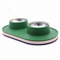 thumbnail image 6 of Pet Bowl Dog Cat Basic Food and Water Bowl Set Feeding Bowl Cat Bowl Stainless Steel Leak Proof and Anti Overturning Double Bowl, 6 of 9