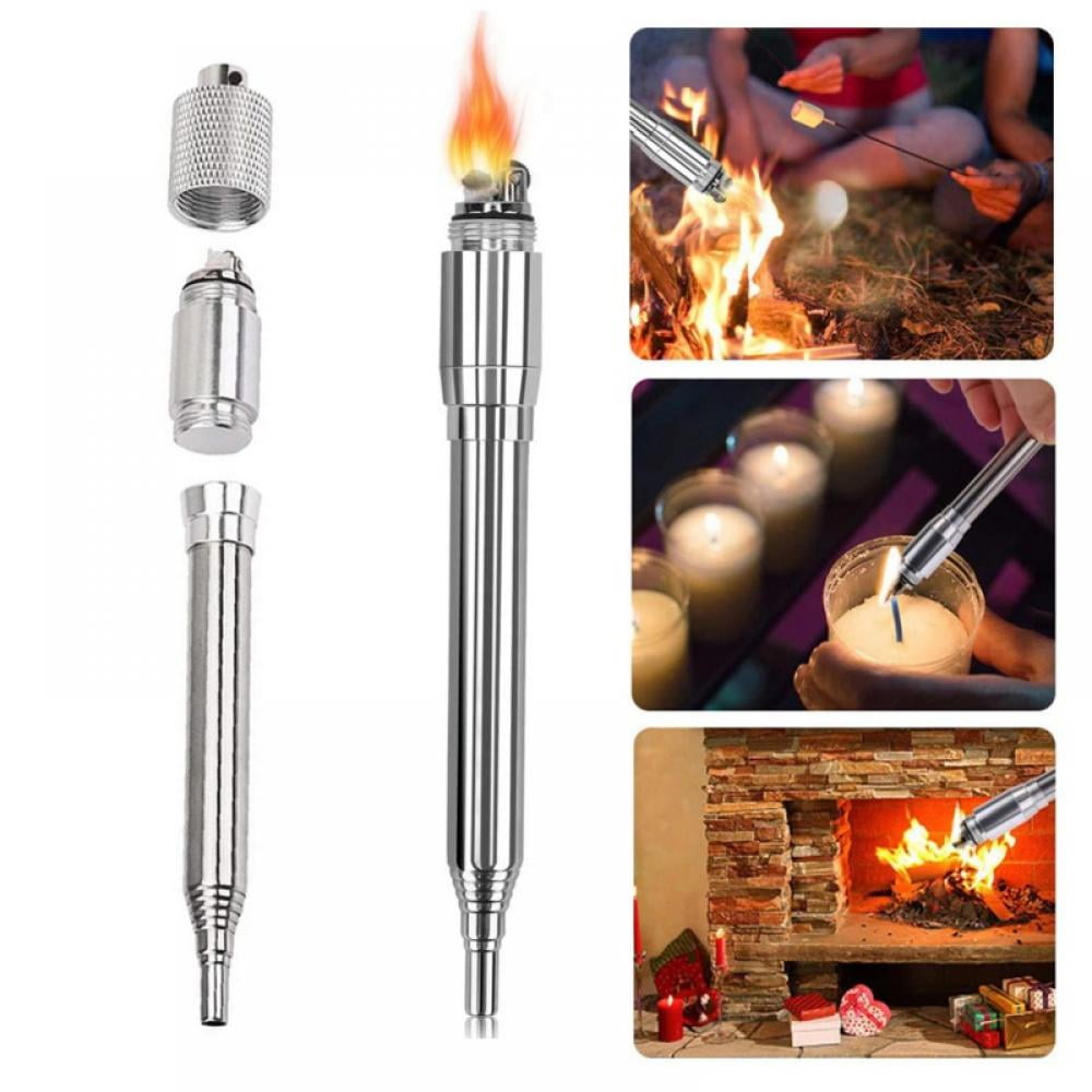 Minglin Fire Bellow Blow 4pcs Outdoor Stainless Steel Collapsible Fire Bellows Blowing Tool Camping Cooking