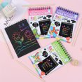 thumbnail image 1 of Children Scratch Arts Drawing Paper Creative Colorful Graffiti Fun Diy Coils Painting Book For Party Favor Activities Game Gifts, 1 of 8