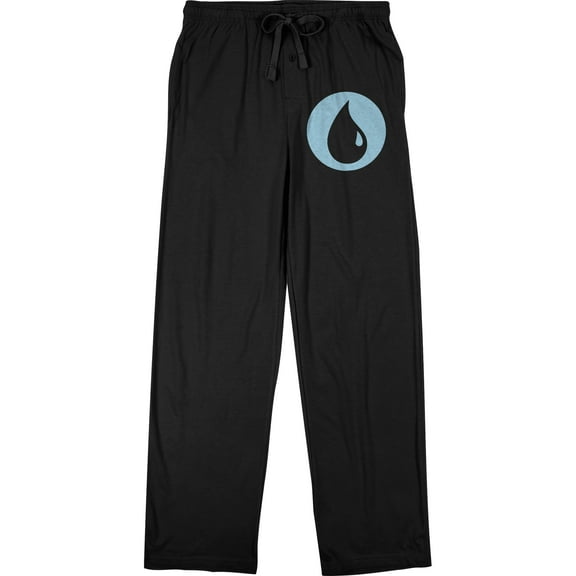Magic the Gathering Blue Mana Men's Black Sleep Pants-Medium