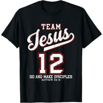 Jesus Baseball Team Jesus Christian Matthew 28:19 Verse T-Shirt