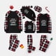 thumbnail image 3 of Pijamas familiares navideños Antler, Feliz Navidad Ya, Animal sucio, cuadros rojos, conjunto de pijamas a juego, 3 of 3