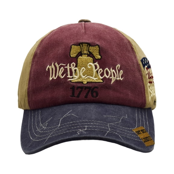 American Anniversary Embroidered Baseball Cap Adjustable Patriotic Casual Outdoor Hat