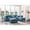Aqua, variant on Maykoosh Elegant Escape L-Shape Sectional Sofa with Button-Tufting, Removable Backs and Pocketed Coil Seating, Track Arm Style, Living Room Sectional Couch -111"D x 78"W x 34"H-Color:Purple