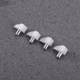 thumbnail image 4 of HONMEET 30Pcs Durable Shelf Support Plastic Brackets White for Cabinet Bookcase Use, 4 of 7