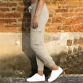 thumbnail image 2 of APEXFWDT Women's UPF50+ Sun Protection Hiking Cargo Pants Quick Dry Multi-Pocket Athletic Trekking Pants,L,Khaki, 2 of 6