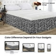 thumbnail image 4 of SGI Bedding 9 Inch Wrap Around Bed Skirt | Microfiber Bed Skirt | Fade Resistant, Wrinkle Free, Anti-static, Decorative, Extra Storage Space, Clutter-Free | Full, Zebra Print, 4 of 8