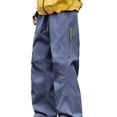thumbnail image 6 of BXSRUTA Men's Windproof Hiking and Work Pants with Pockets Breathable Elastic Waist Drawstring, 6 of 7