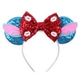 thumbnail image 5 of Girls Lilo Costume with Headband Halloween Red Leaf Fancy Cosplay Dress Up, Size for 5-6Y, 5 of 6