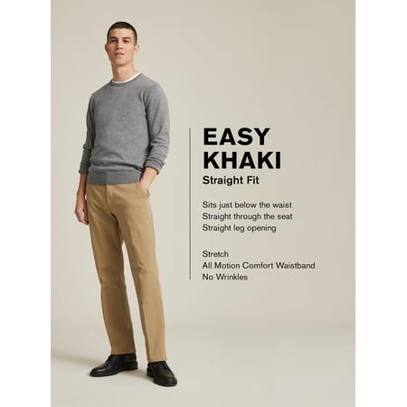 Dockers Men's Straight Fit Easy Khaki with Stretch