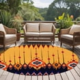 thumbnail image 4 of Round Rug 6Ft Washable Non-Slip, Ethnic Boho Circle Area Rugs for Living Room Bedroom, Vintage Abstract Geometric Textured Indoor Floor Mats Carpet Runner for Home Decor Aesthetic, 4 of 8
