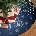thumbnail image 4 of PuSpu Christmas Celebration Supplies Christmas Snowflake Tree Skirt Holiday Decorations And Accessories Short Pile Printed Christmas Tree Skirt Christmas Indoor/Outdoor Decoration, 4 of 6