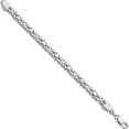 thumbnail image 2 of Sterling Silver 6mm Byzantine Chain (8 X 6) Made In Italy qbz150-8, 2 of 5