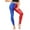 Blue, variant on KDFJPTH Women Plus Size High Waist Shiny Metallic Leggings Stretch Workout Yoga Pants Disco Party Tights Black L