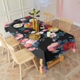 thumbnail image 4 of Pioneer Flower Floral Print Pattern Rectangle Tablecloth 60"x102",Waterproof Polyester Rectangle Table Cloth, Wipeable Spillproof Polyester Tablecloth for Dining, Camping, Indoor and Outdoor, 4 of 6