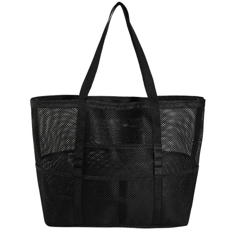 Lopsie Large Mesh Beach Bags for Women Waterproof Sandproof Tote Bag with Zip for Travel Pool Picnic Walmart